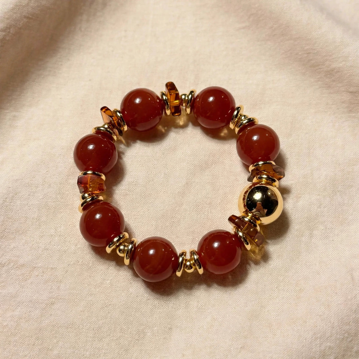 Imperial Consort Red Agate Bracelet