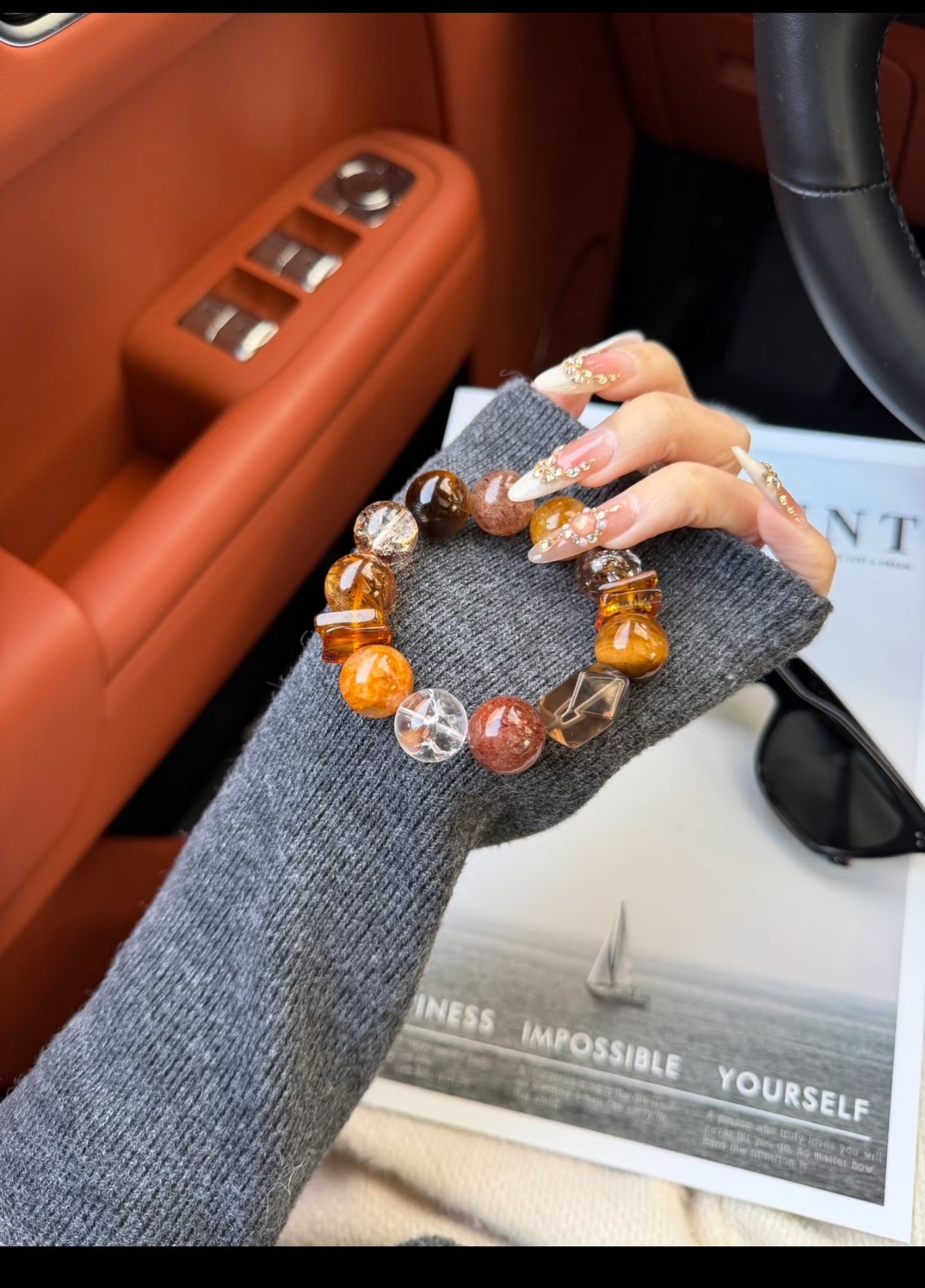 Old Harbor Evening Breeze Super Seven Koi Bracelet