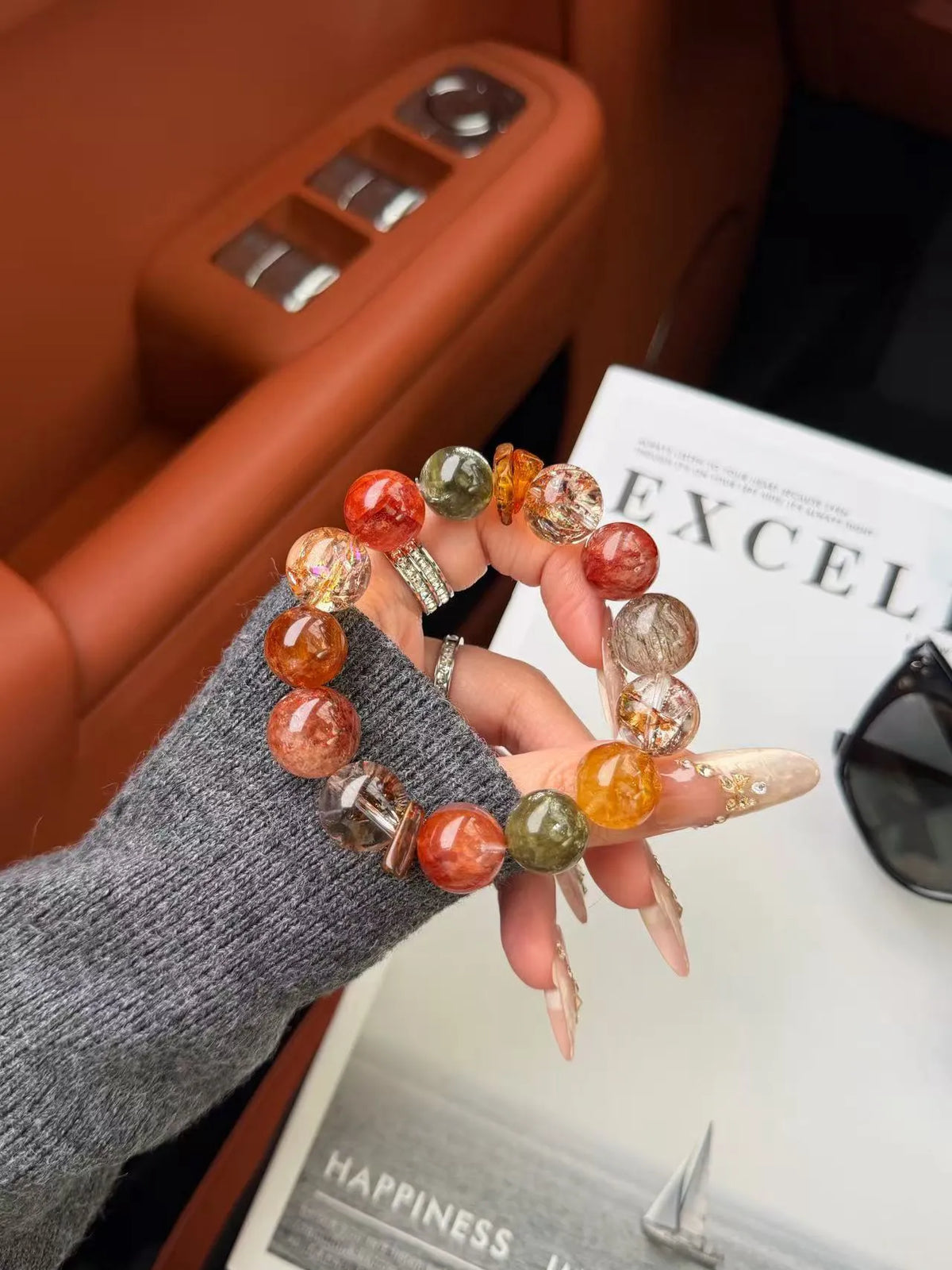 Bold Spirit Natural Crystal Bracelet