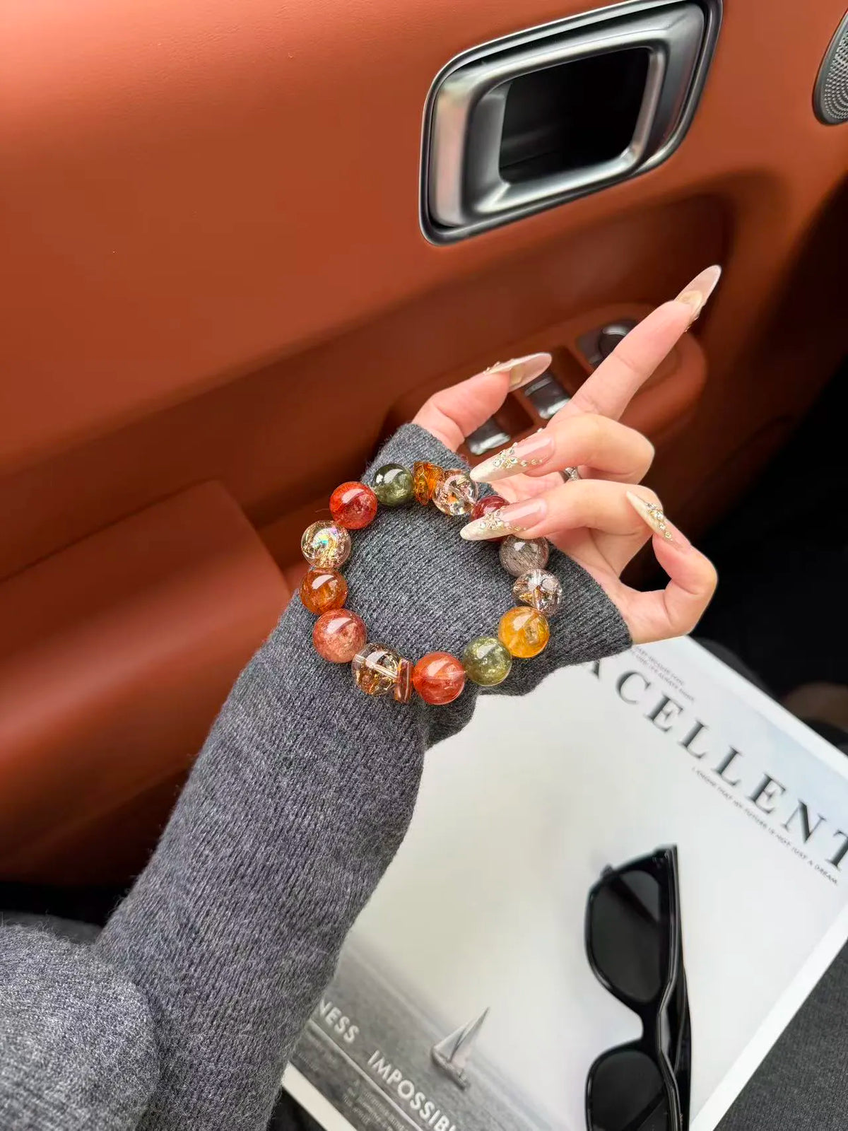 Bold Spirit Natural Crystal Bracelet