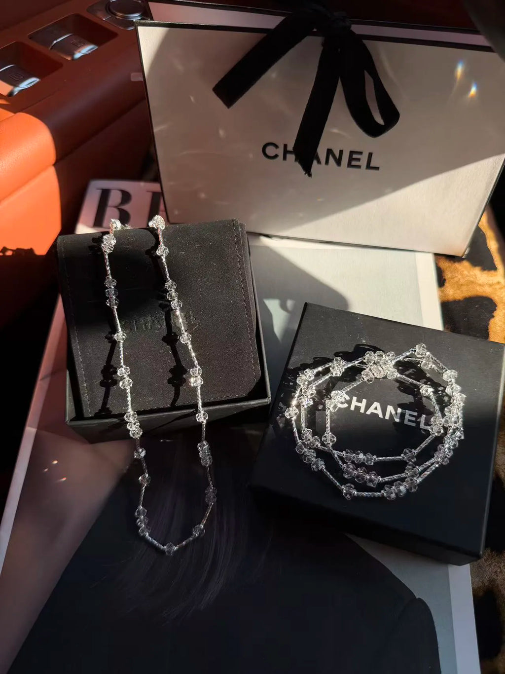 Silver Heart Triple-Wrap Bracelet