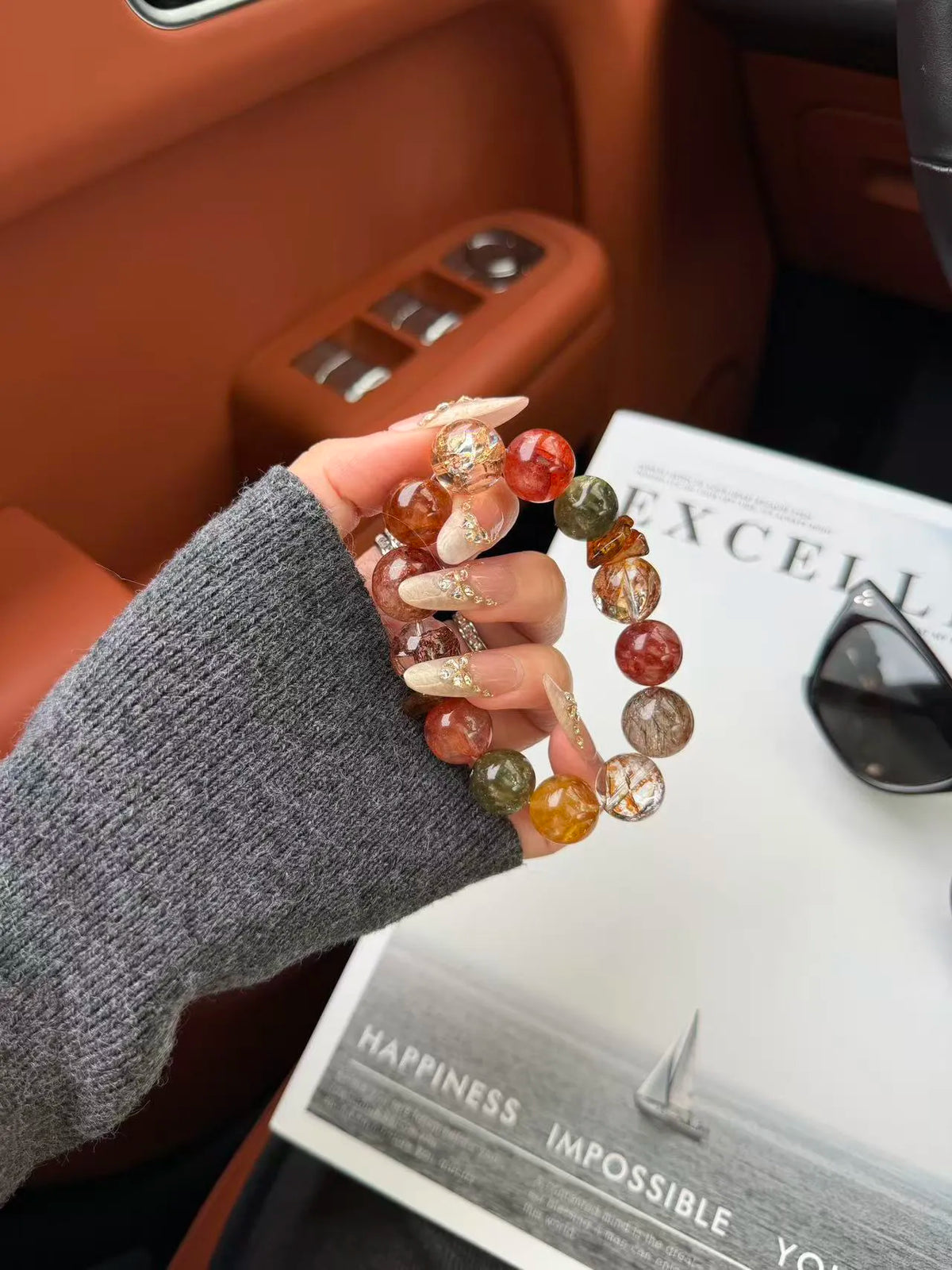 Bold Spirit Natural Crystal Bracelet