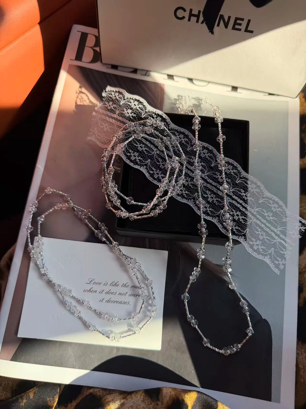 Silver Heart Triple-Wrap Bracelet