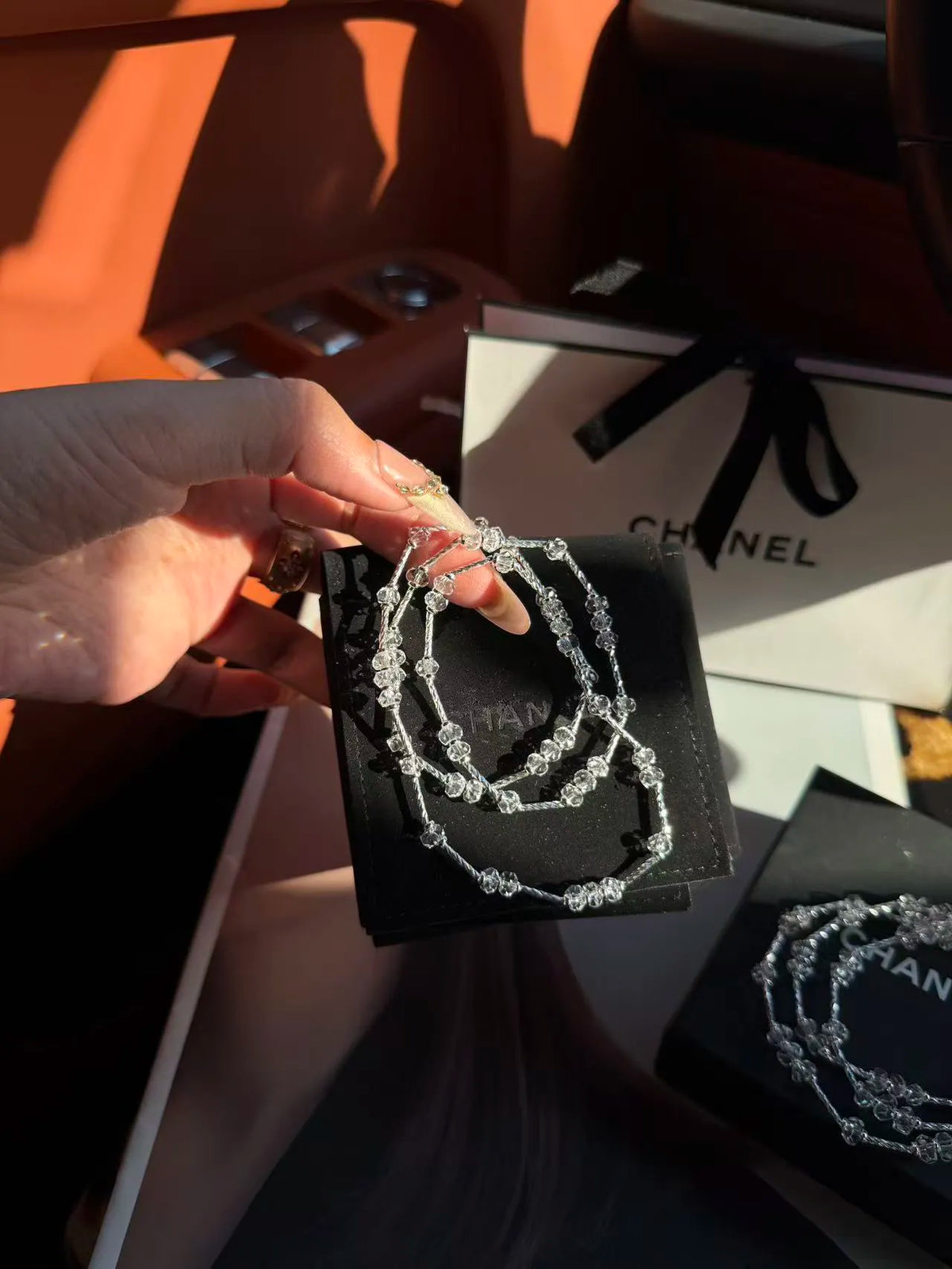 Silver Heart Triple-Wrap Bracelet