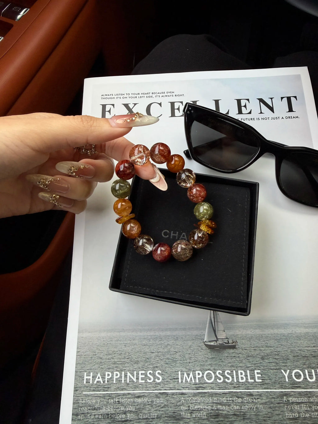 Bold Spirit Natural Crystal Bracelet