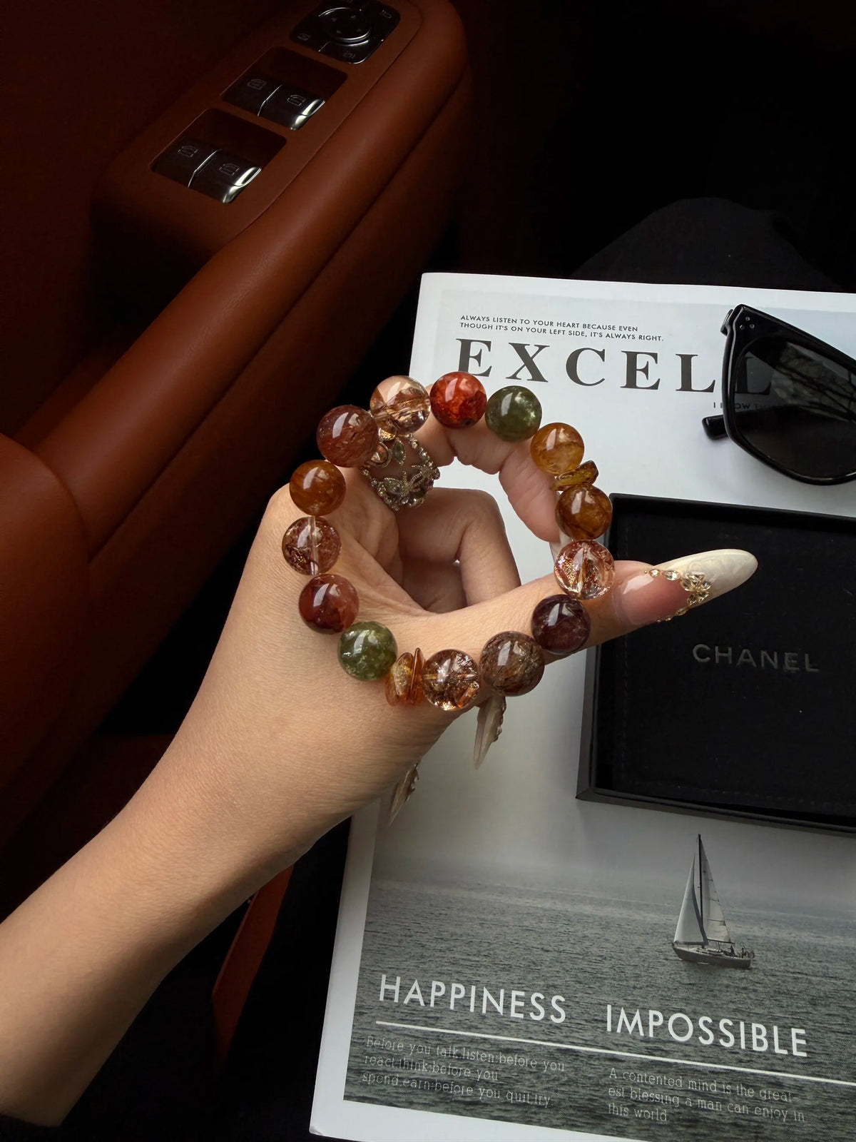 Bold Spirit Natural Crystal Bracelet