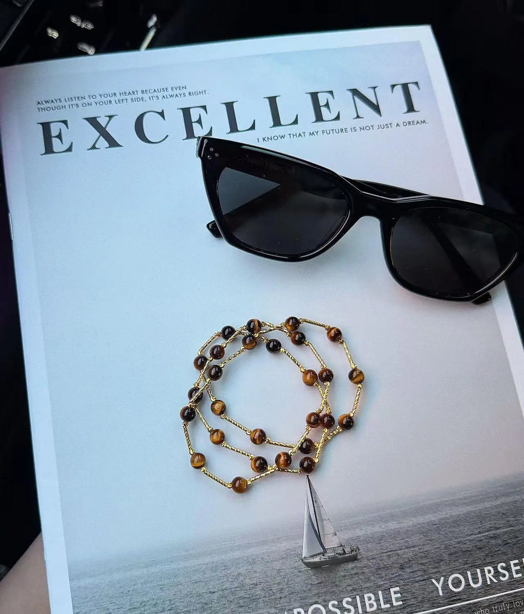 Golden Tiger Eye Triple-Wrap Bracelet