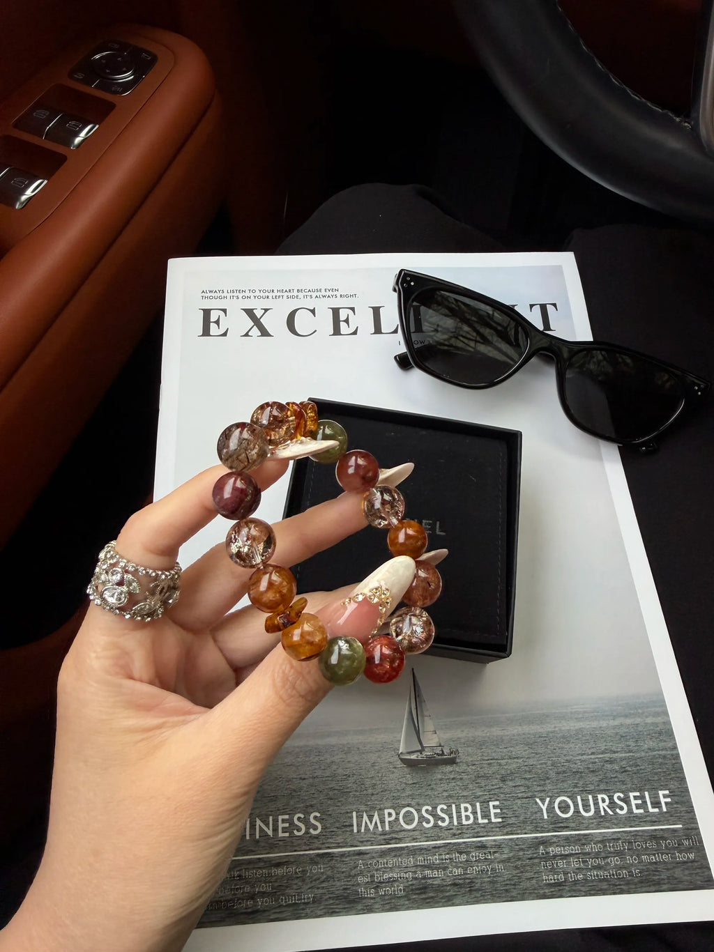 Bold Spirit Natural Crystal Bracelet
