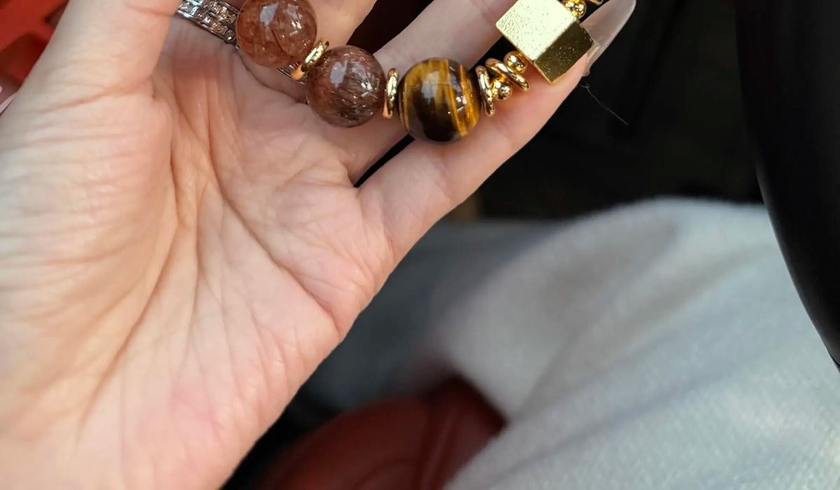 Pumpkin Carriage Red Agate Bracelet