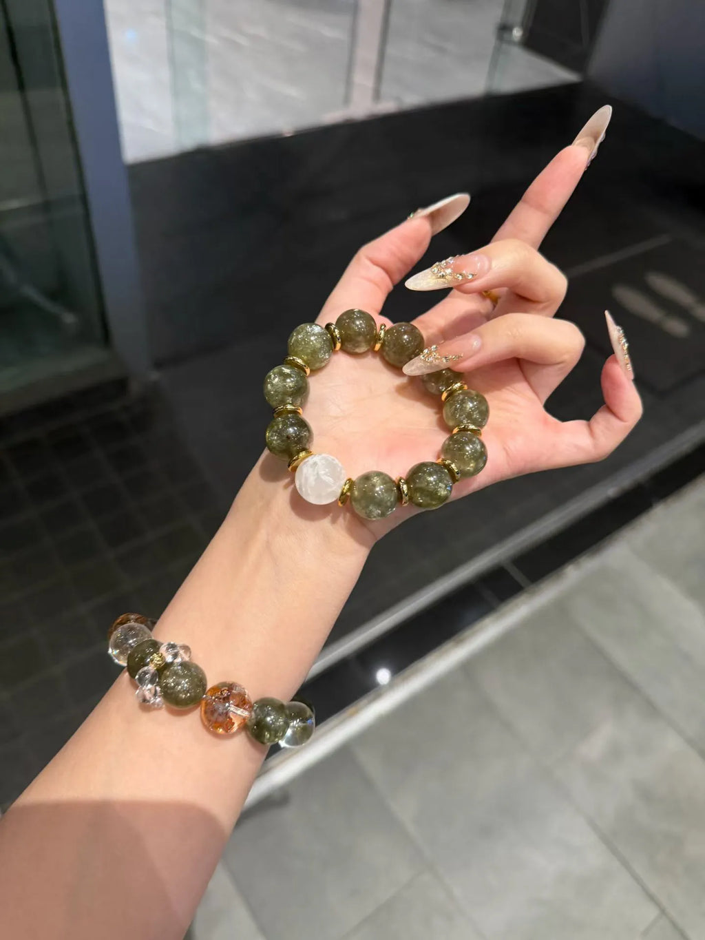 Spring Woods Emerald Quartz Bracelet