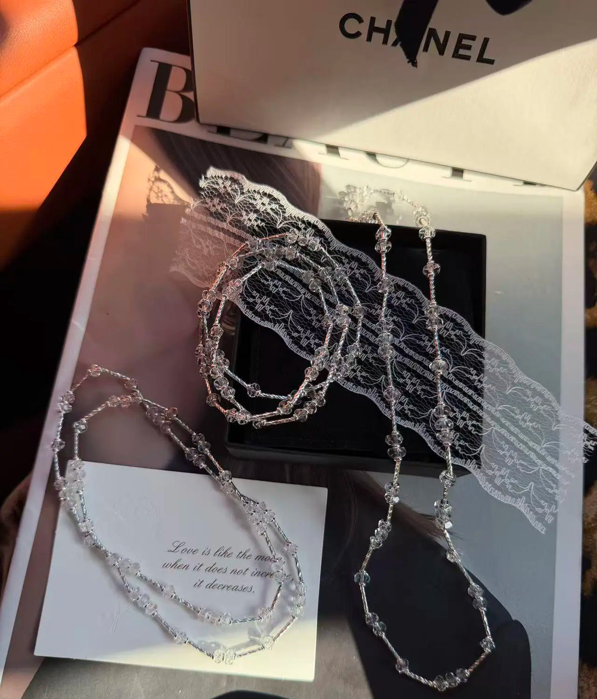 Silver Heart Triple-Wrap Bracelet