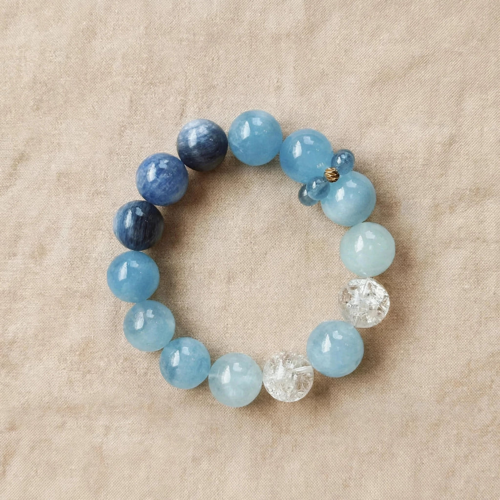 Sea Salt Gradient Aquamarine Bracelet