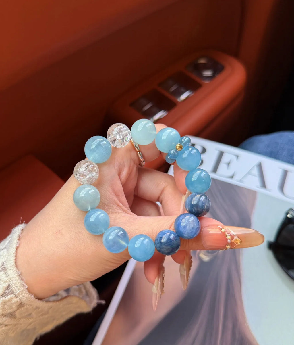 Sea Salt Gradient Aquamarine Bracelet
