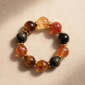 Pumpkin Carriage Red Agate Bracelet