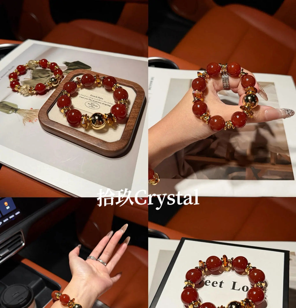 Imperial Consort Red Agate Bracelet