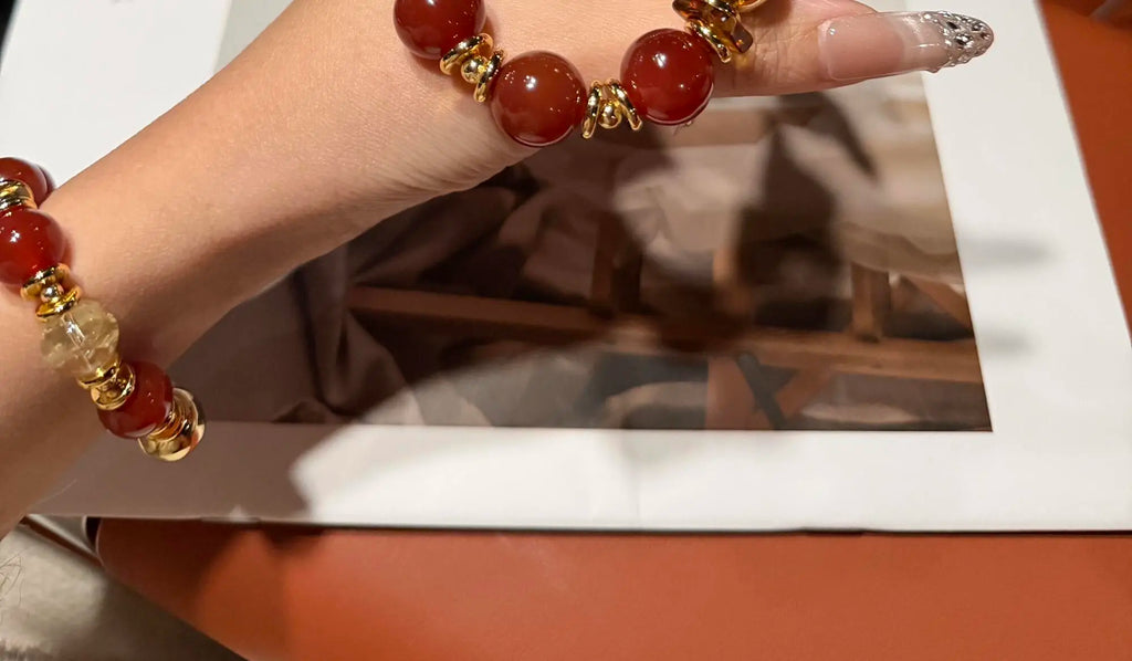 Imperial Consort Red Agate Bracelet