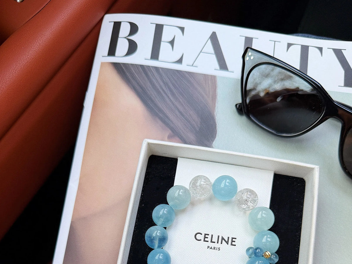 Sea Salt Gradient Aquamarine Bracelet