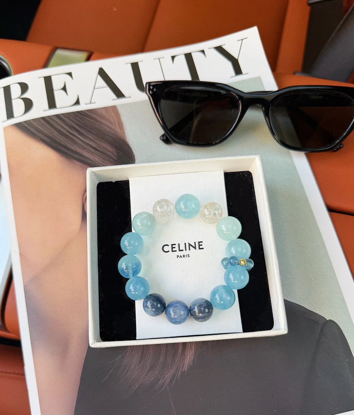Sea Salt Gradient Aquamarine Bracelet