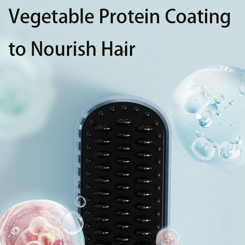 Long-Handle Heated Straightening Brush