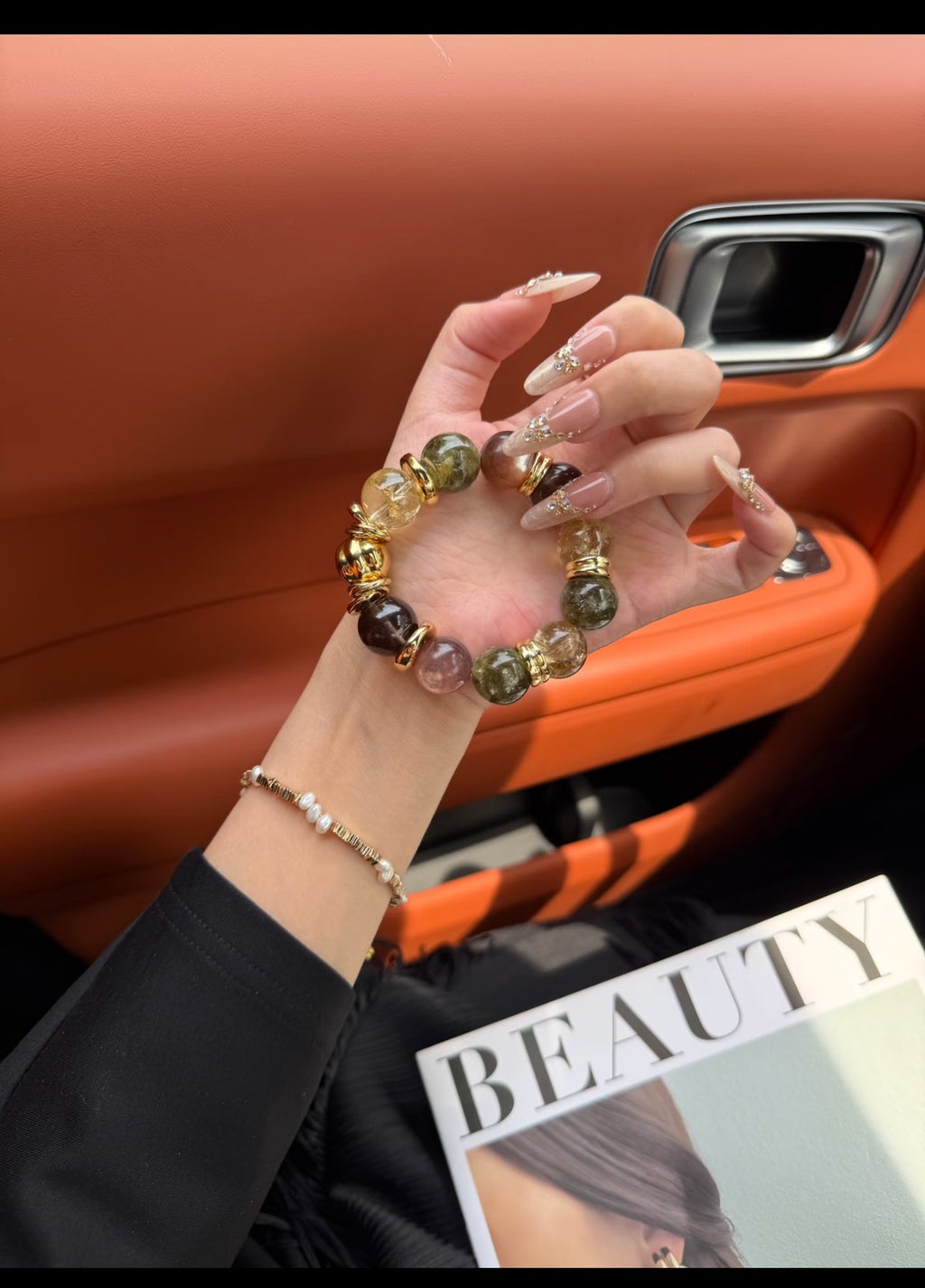 Dazzling Moment Green Crystal Lepidolite Bracelet