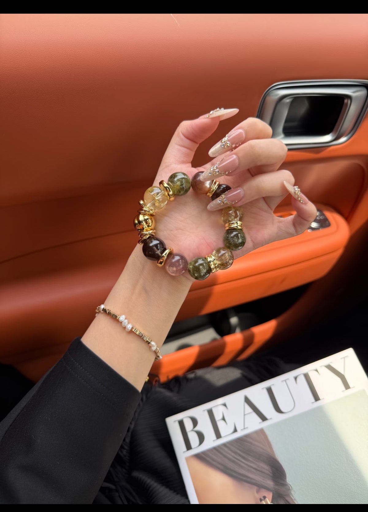 Dazzling Moment Green Crystal Lepidolite Bracelet