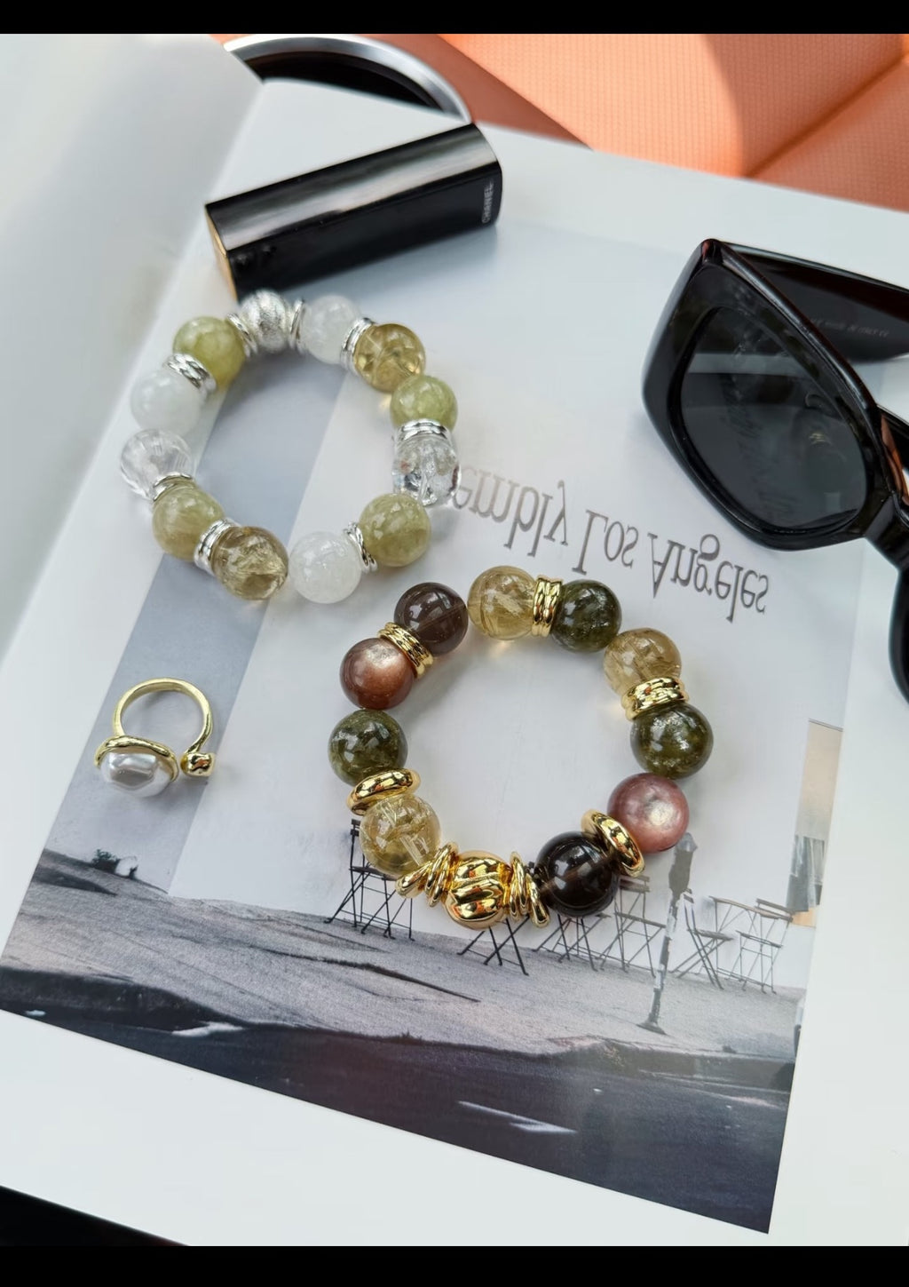 Dazzling Moment Green Crystal Lepidolite Bracelet