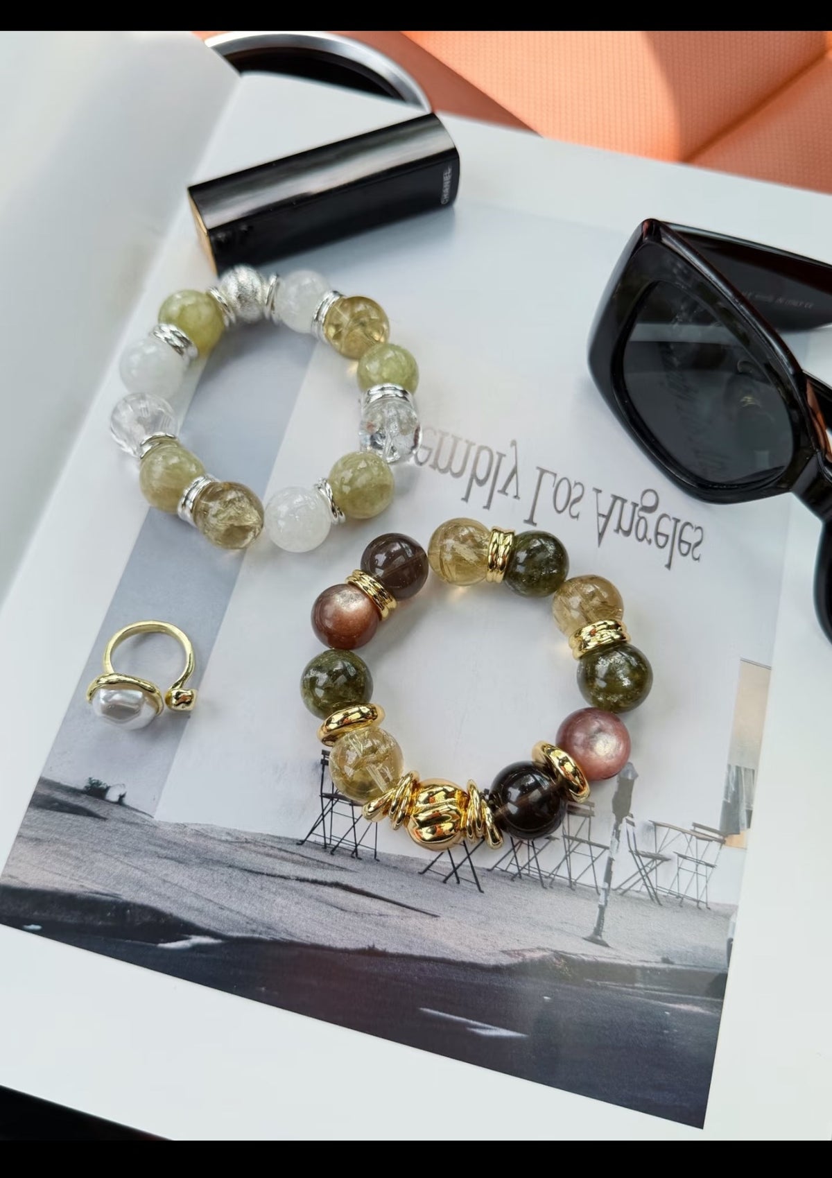 Dazzling Moment Green Crystal Lepidolite Bracelet