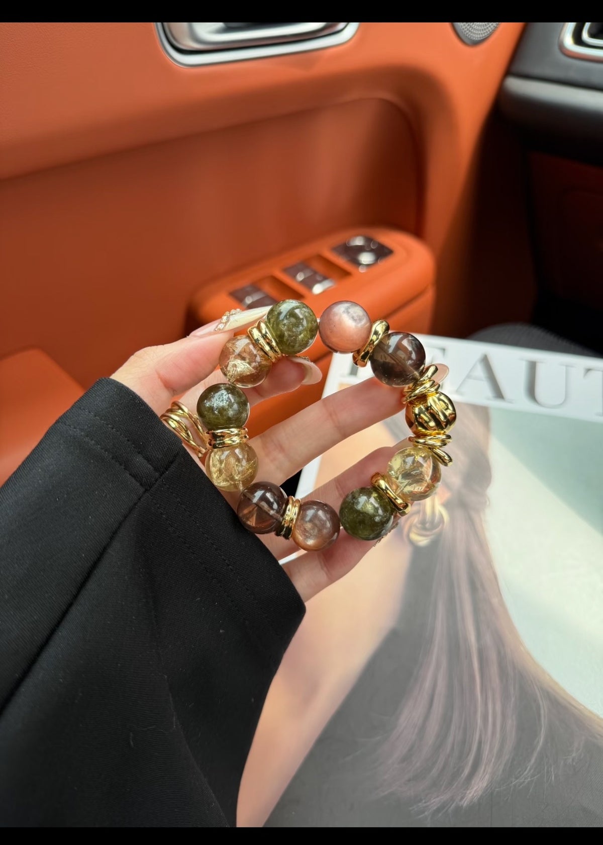 Dazzling Moment Green Crystal Lepidolite Bracelet