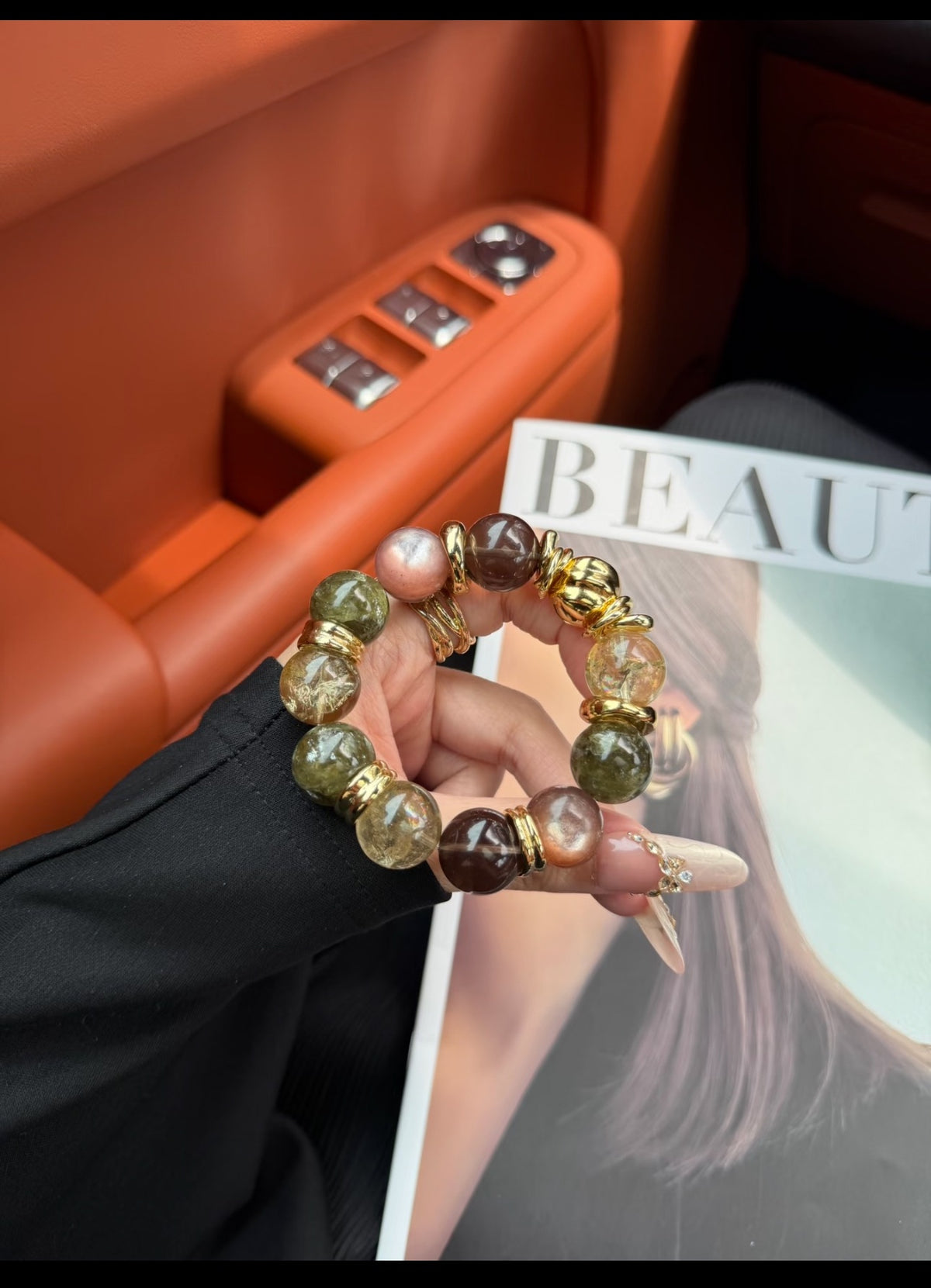 Dazzling Moment Green Crystal Lepidolite Bracelet